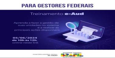 treinamento do sistema e-Aud para gestores